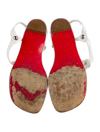 Christian Louboutin Leather T-Strap Sandals