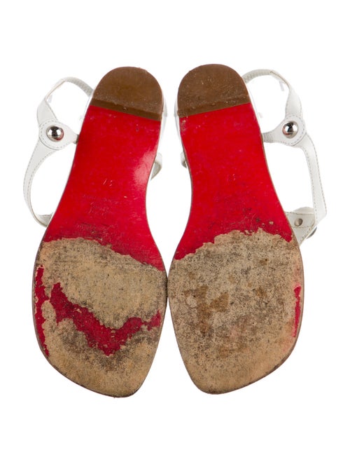 Christian Louboutin Leather T-Strap Sandals