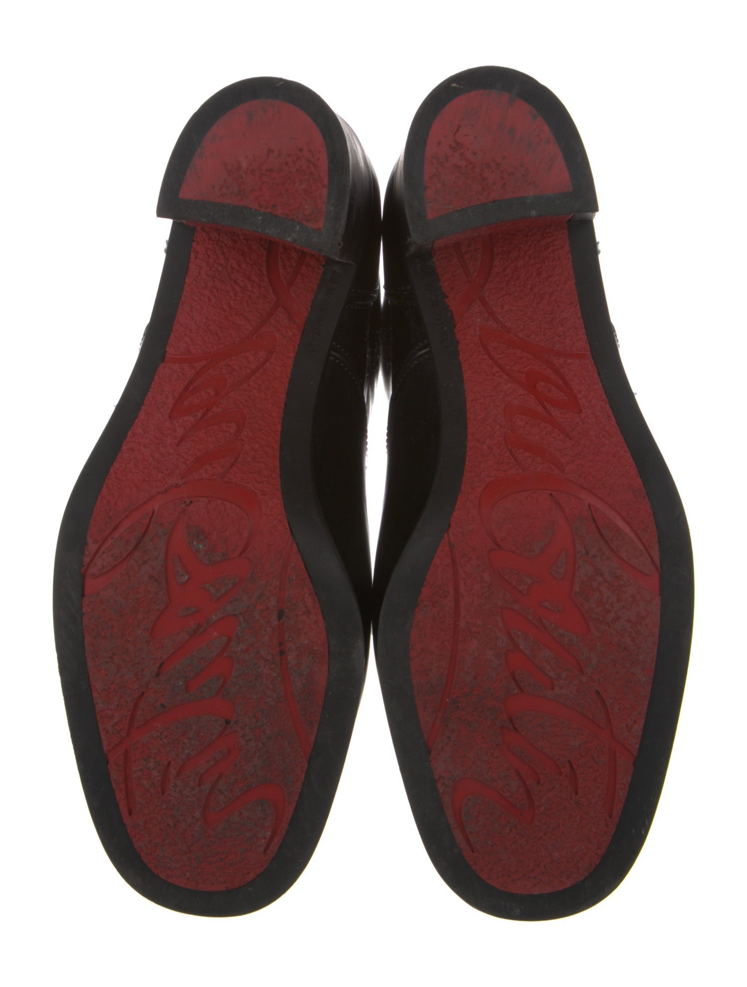 Christian Louboutin Spike Accents Rubber Rain Boots