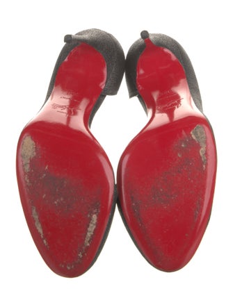 Christian Louboutin Helmour 100 Glitter D'Orsay Pumps