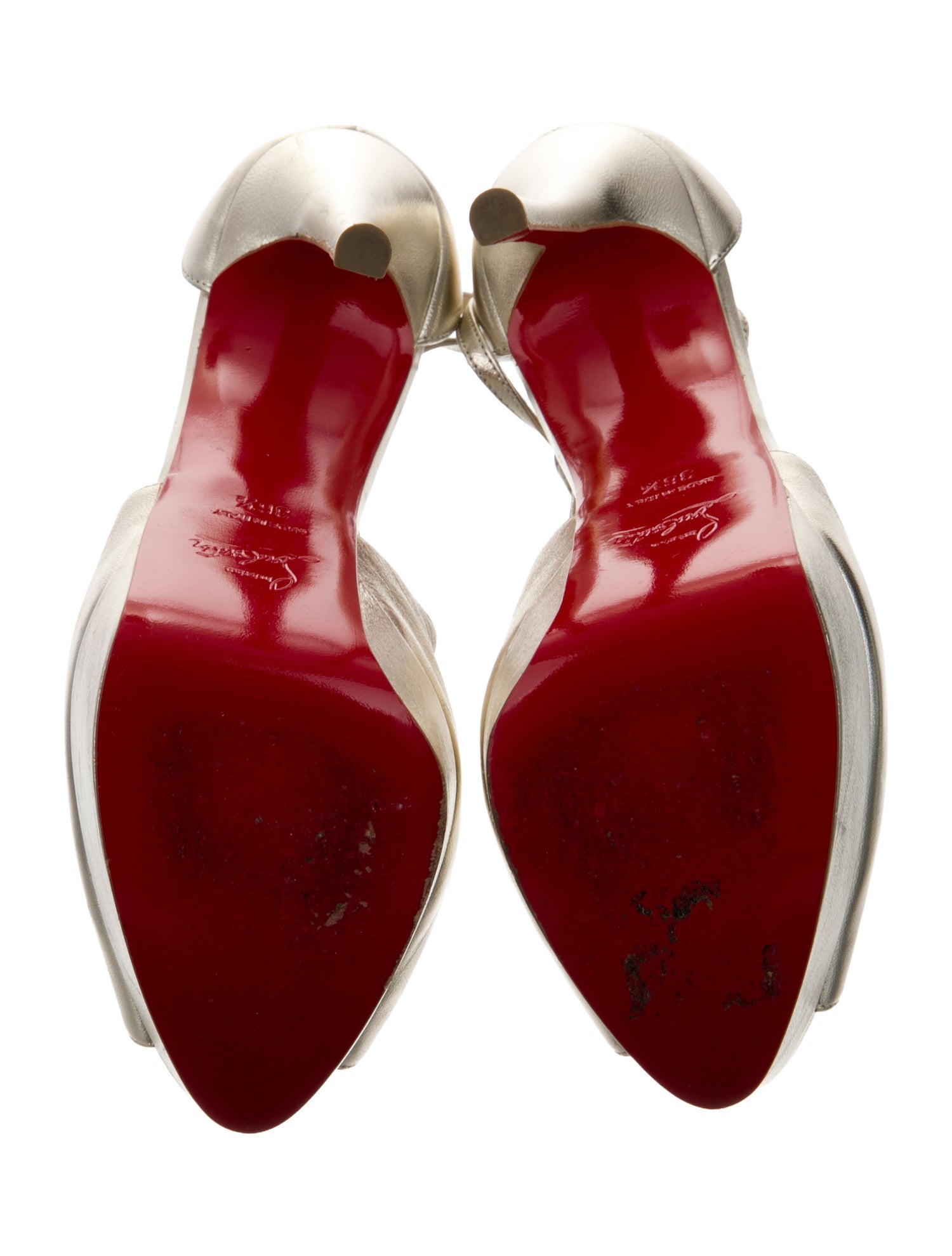 Christian Louboutin Leather T-Strap Pumps