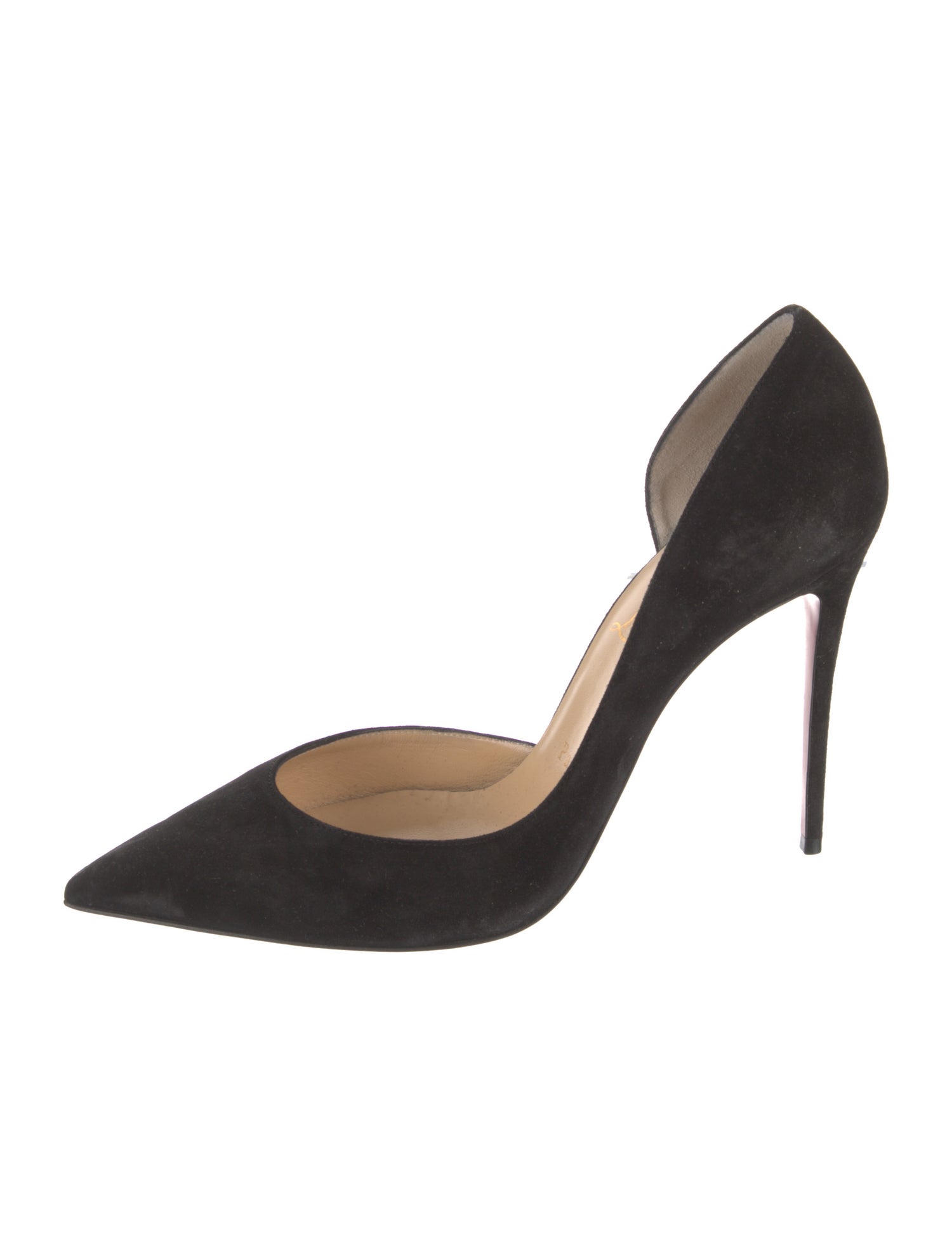 Christian Louboutin Suede D'Orsay Pumps