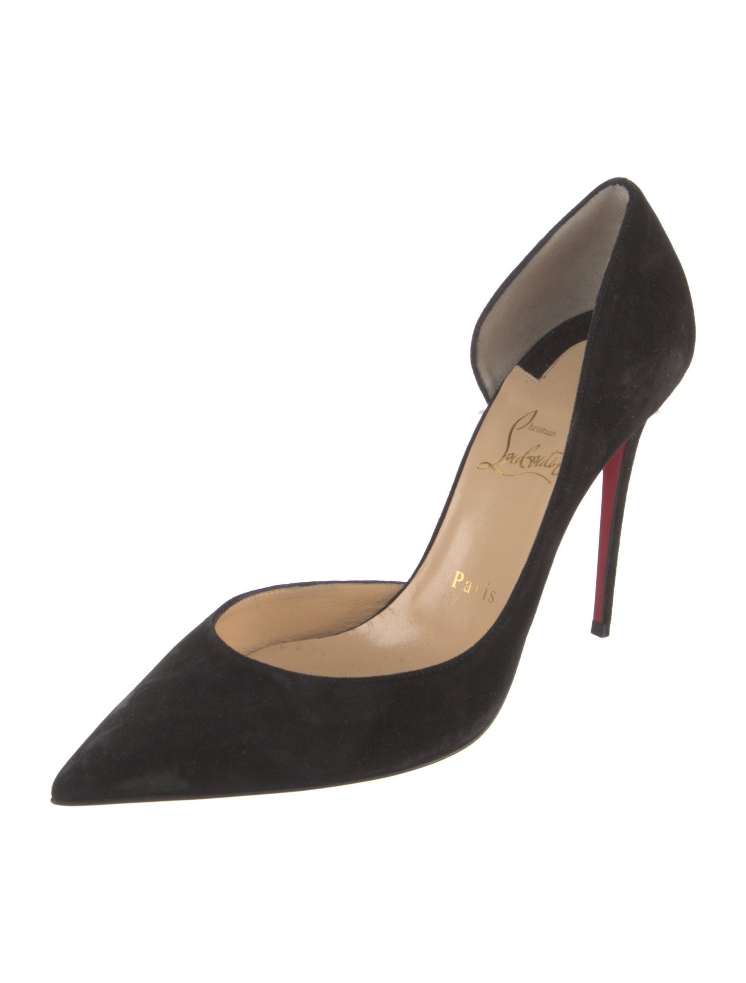 Christian Louboutin Suede D'Orsay Pumps