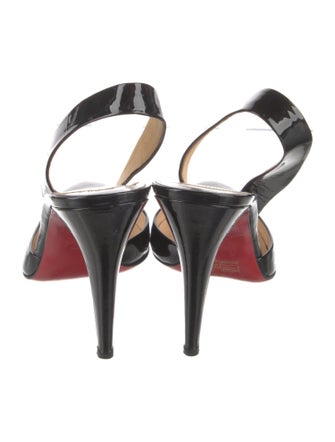 Christian Louboutin Patent Leather Slingback Sandals
