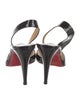 Christian Louboutin Patent Leather Slingback Sandals