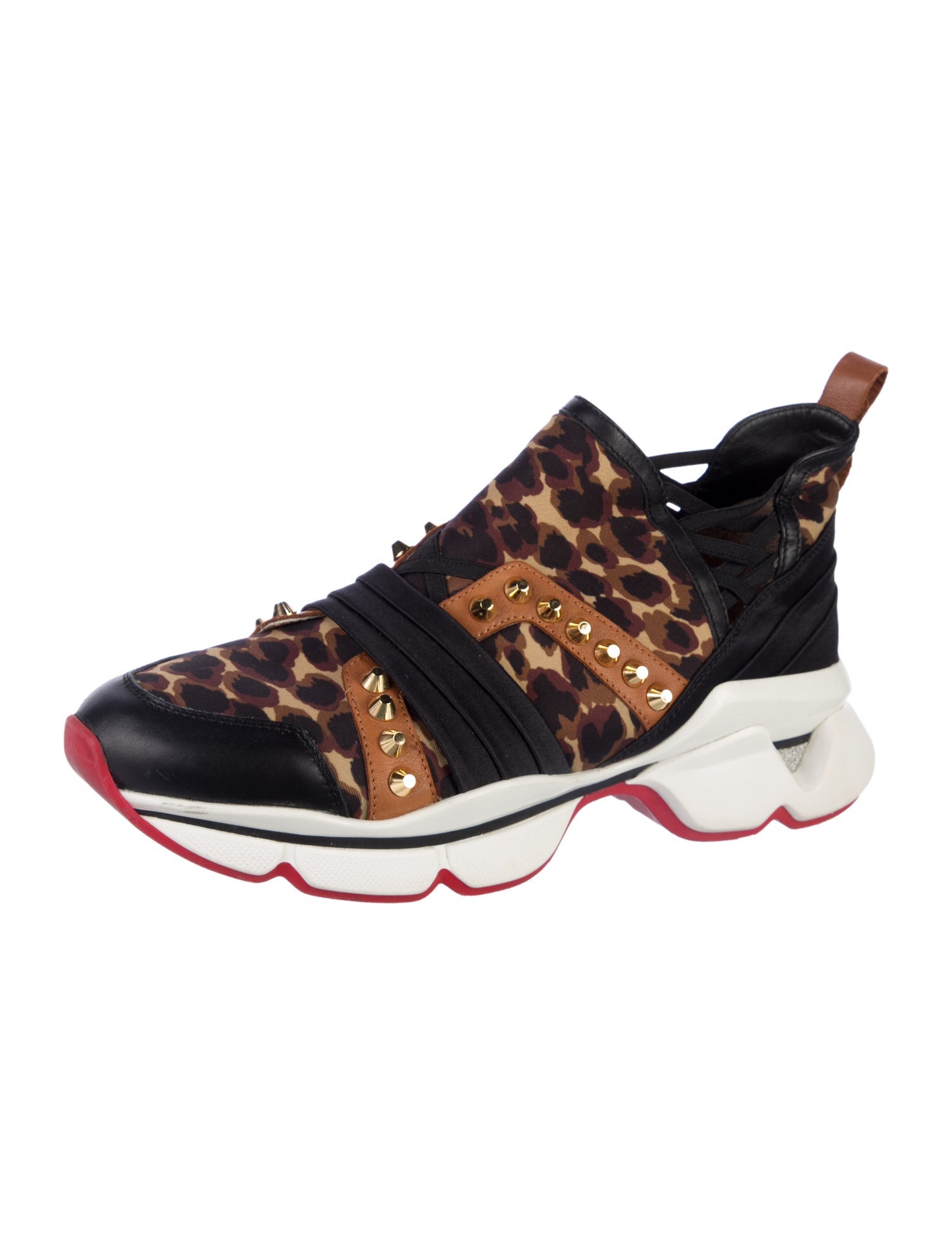 Christian Louboutin Spike Accents Neoprene Sock Sneakers
