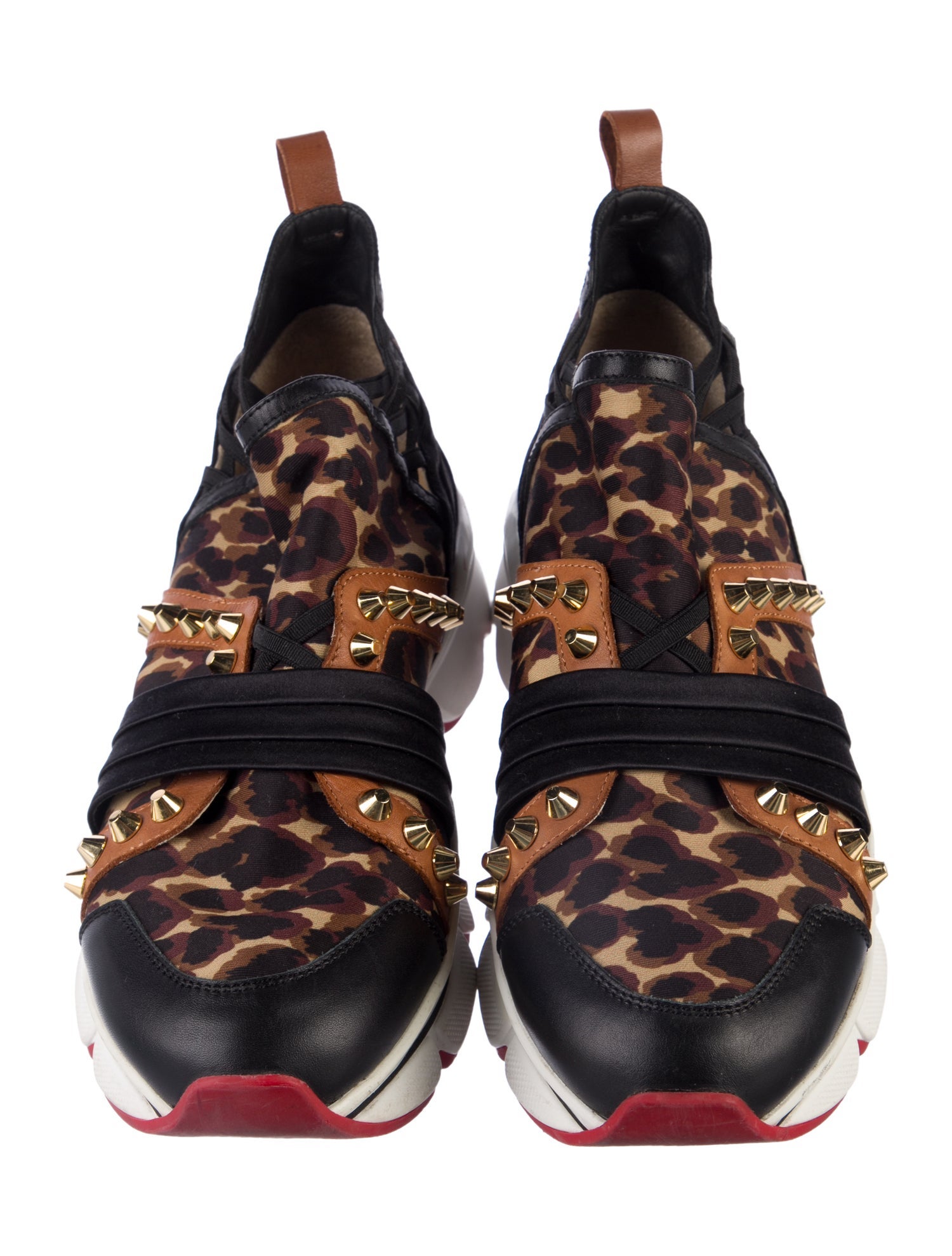 Christian Louboutin Spike Accents Neoprene Sock Sneakers
