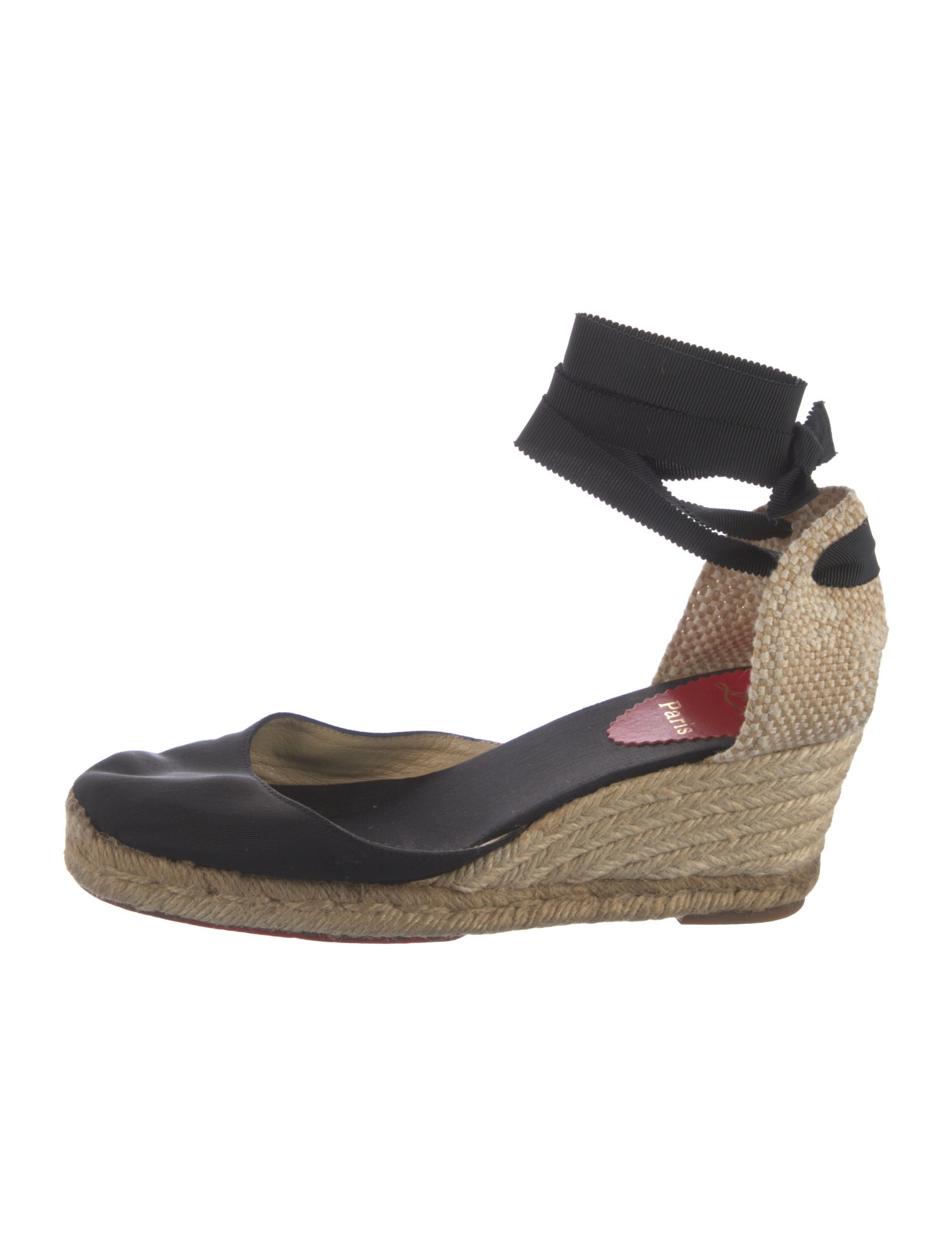 Christian Louboutin Canvas D'Orsay Pumps