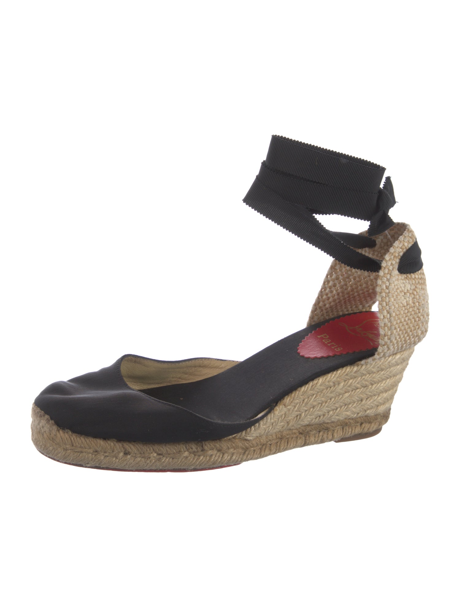 Christian Louboutin Canvas D'Orsay Pumps