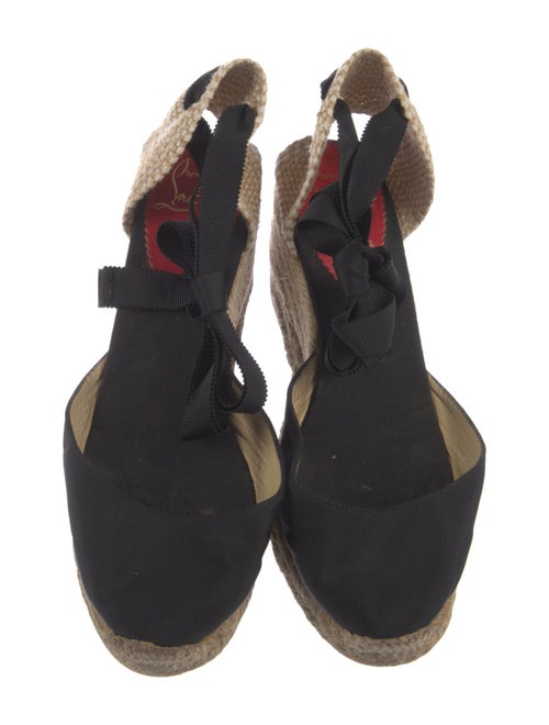 Christian Louboutin Canvas D'Orsay Pumps