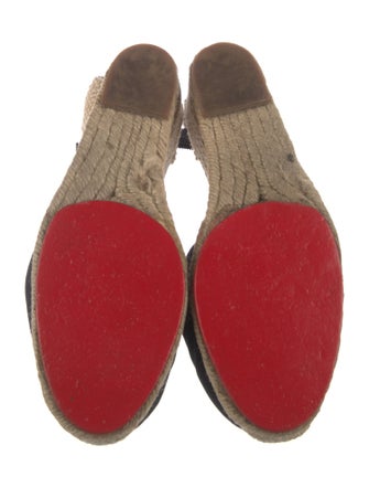 Christian Louboutin Canvas D'Orsay Pumps