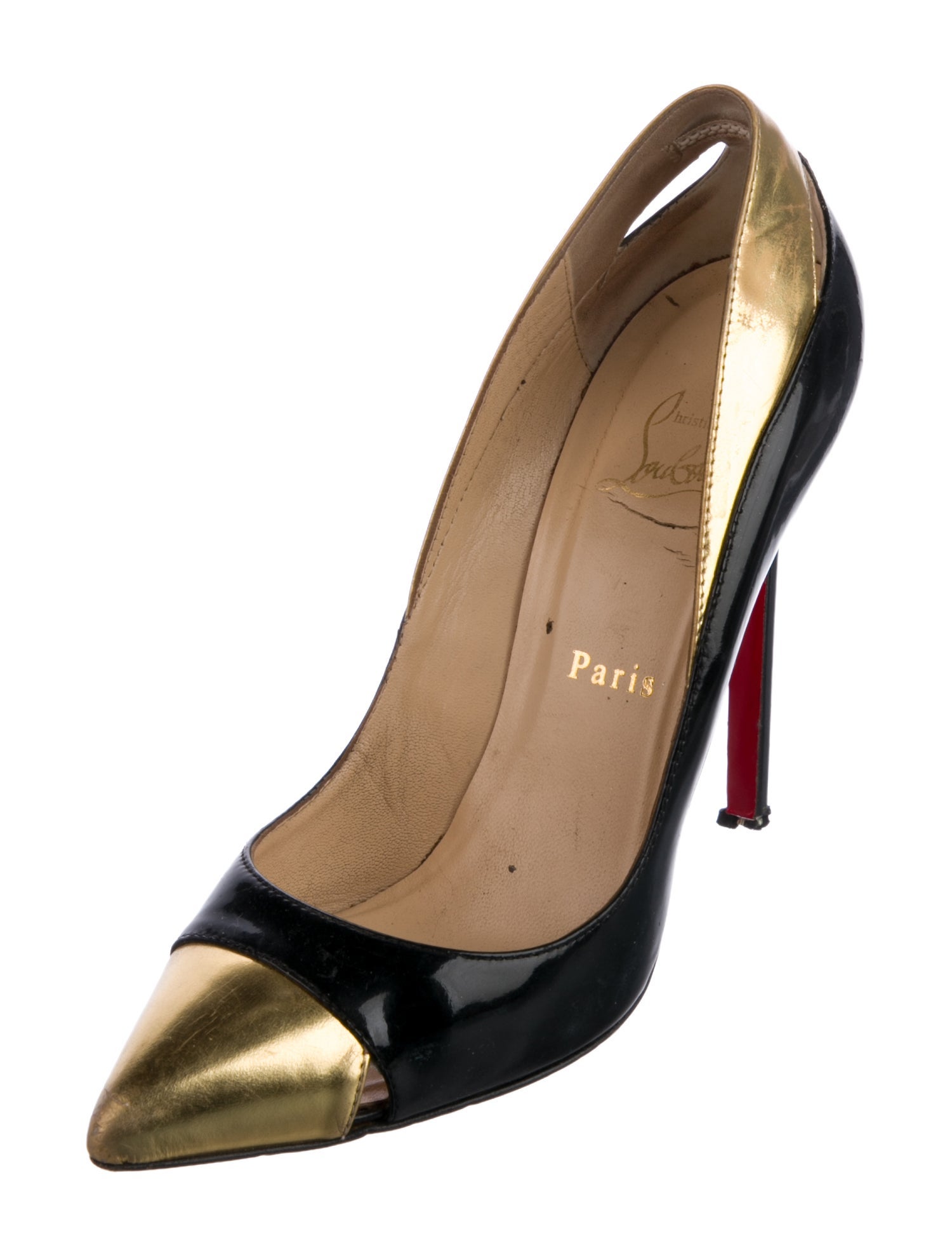 Christian Louboutin Patent Leather Printed Pumps
