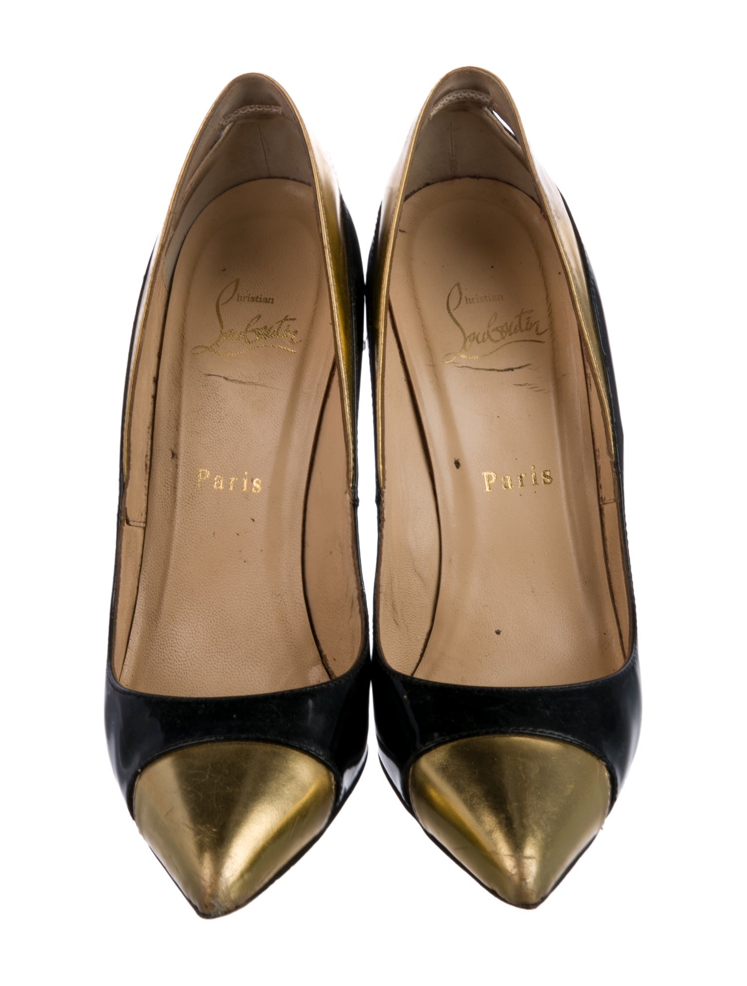 Christian Louboutin Patent Leather Printed Pumps