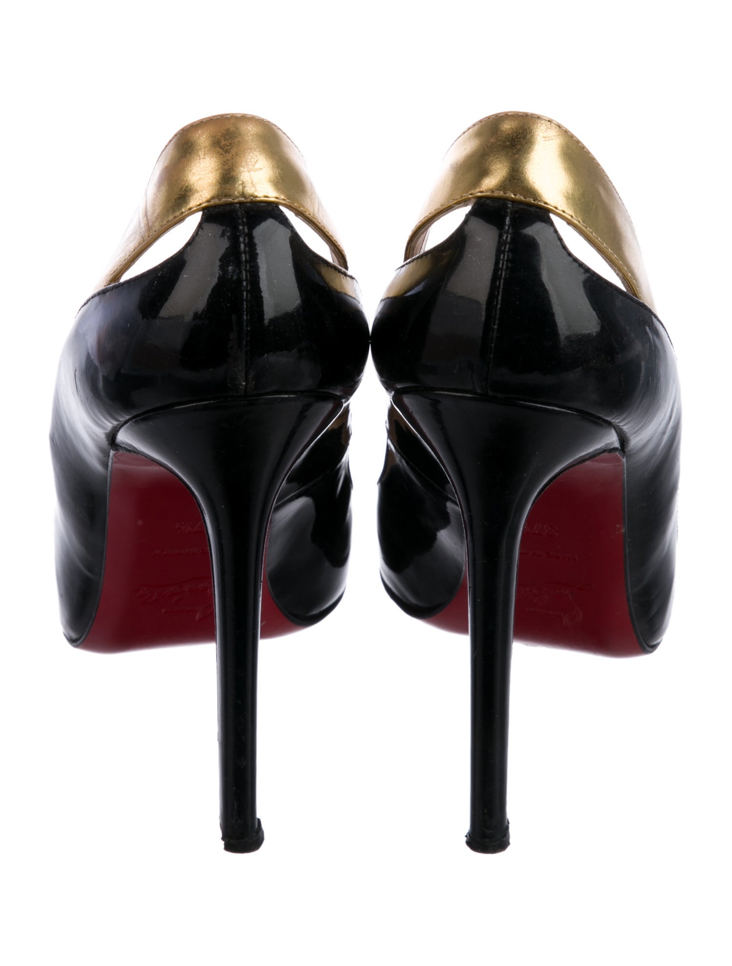 Christian Louboutin Patent Leather Printed Pumps