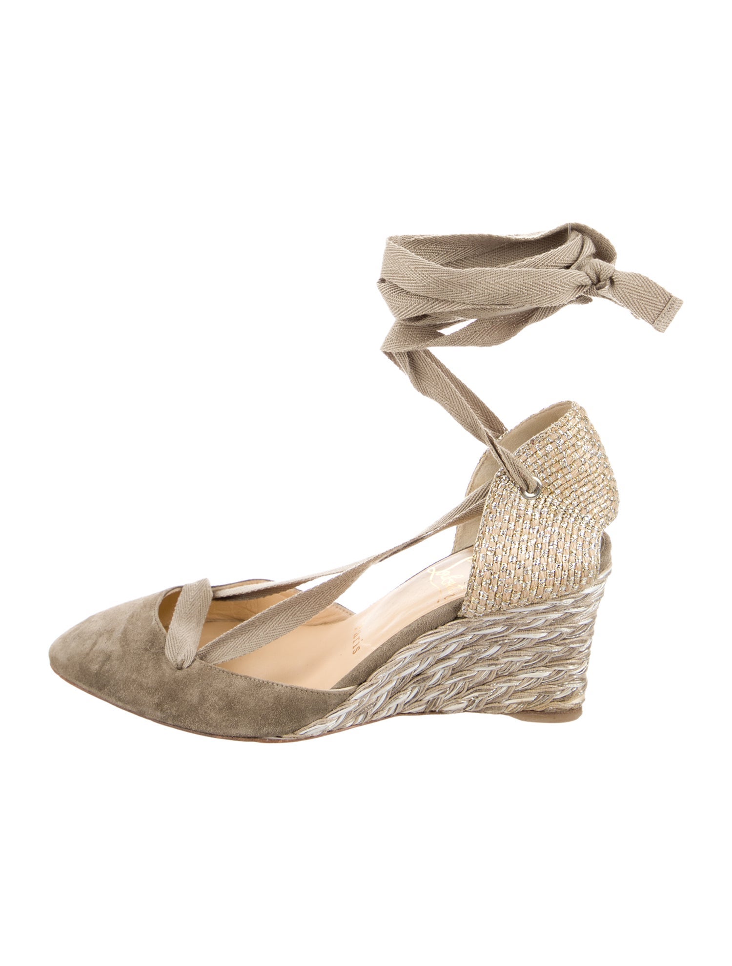 Christian Louboutin Suede D'Orsay Pumps