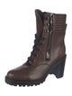 Christian Louboutin Leather Combat Boots