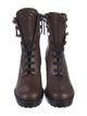 Christian Louboutin Leather Combat Boots