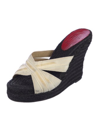Christian Louboutin Raffia Espadrilles