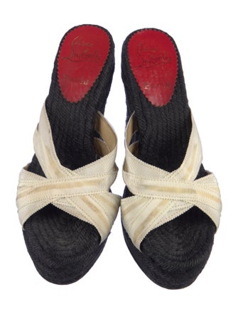 Christian Louboutin Raffia Espadrilles