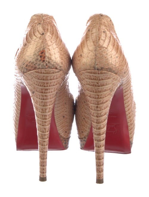 Christian Louboutin Python Animal Print Pumps