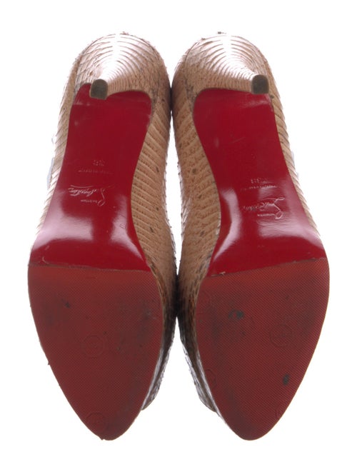 Christian Louboutin Python Animal Print Pumps
