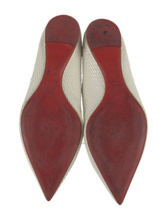 Christian Louboutin Spike Accents Leather Flats