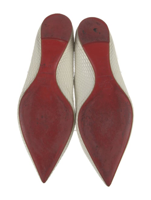 Christian Louboutin Spike Accents Leather Flats