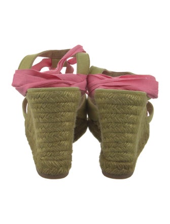 Christian Louboutin Canvas Colorblock Pattern Espadrilles