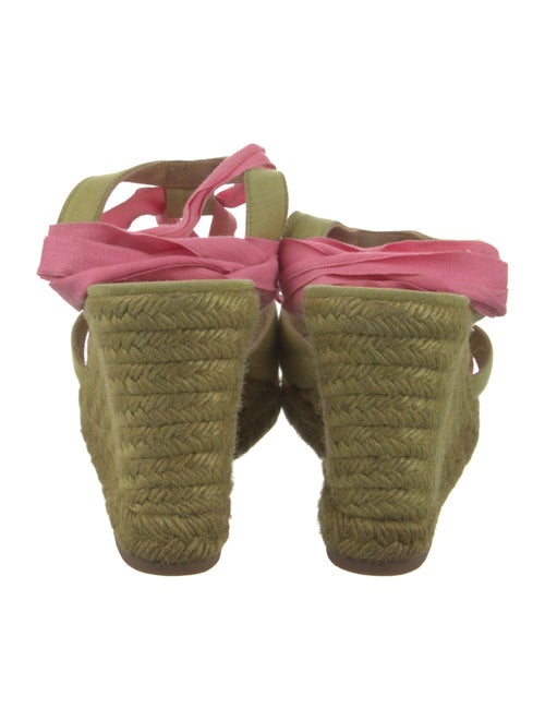 Christian Louboutin Canvas Colorblock Pattern Espadrilles