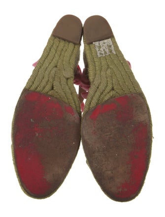 Christian Louboutin Canvas Colorblock Pattern Espadrilles