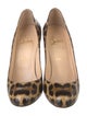 Christian Louboutin Patent Leather Animal Print Pumps