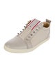 Christian Louboutin Spike Accents Canvas Sneakers