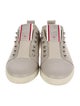 Christian Louboutin Spike Accents Canvas Sneakers