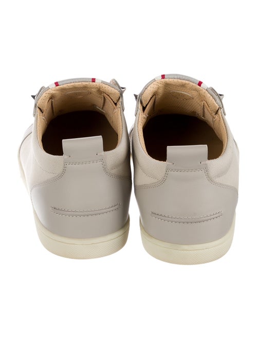Christian Louboutin Spike Accents Canvas Sneakers