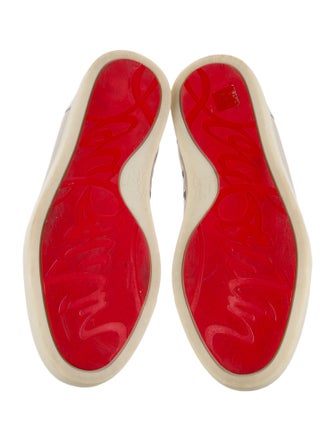 Christian Louboutin Spike Accents Canvas Sneakers