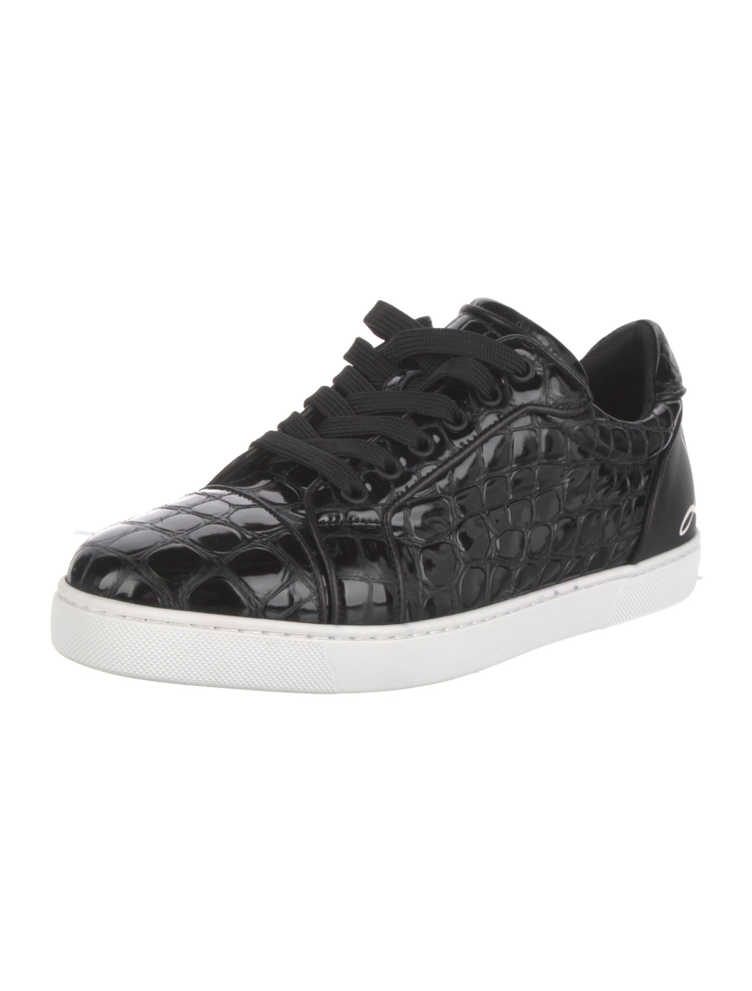 Christian Louboutin Patent Leather Printed Sneakers