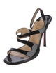 Christian Louboutin Patent Leather Slingback Sandals