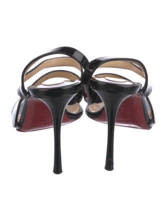 Christian Louboutin Patent Leather Slingback Sandals