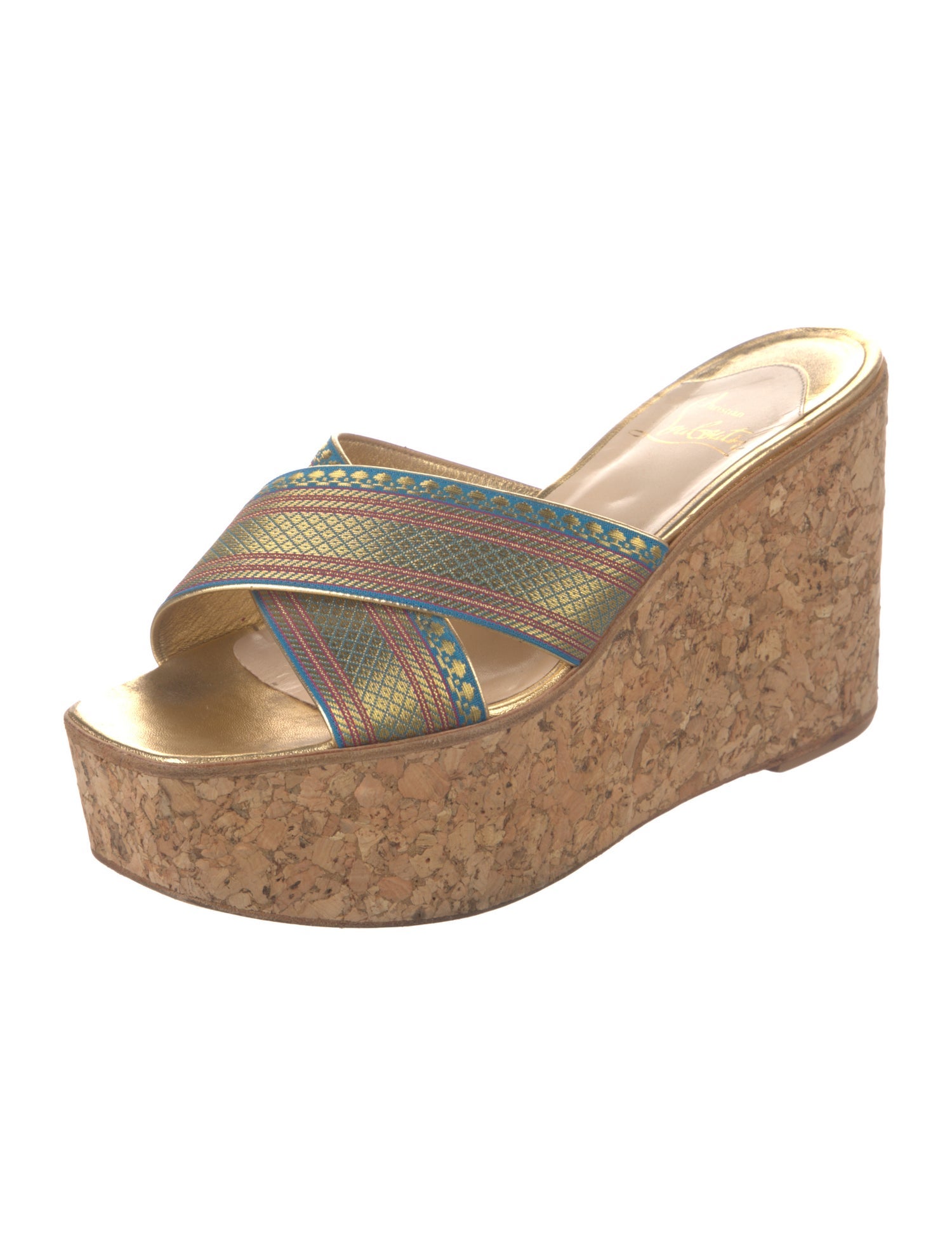 Christian Louboutin Printed Slides