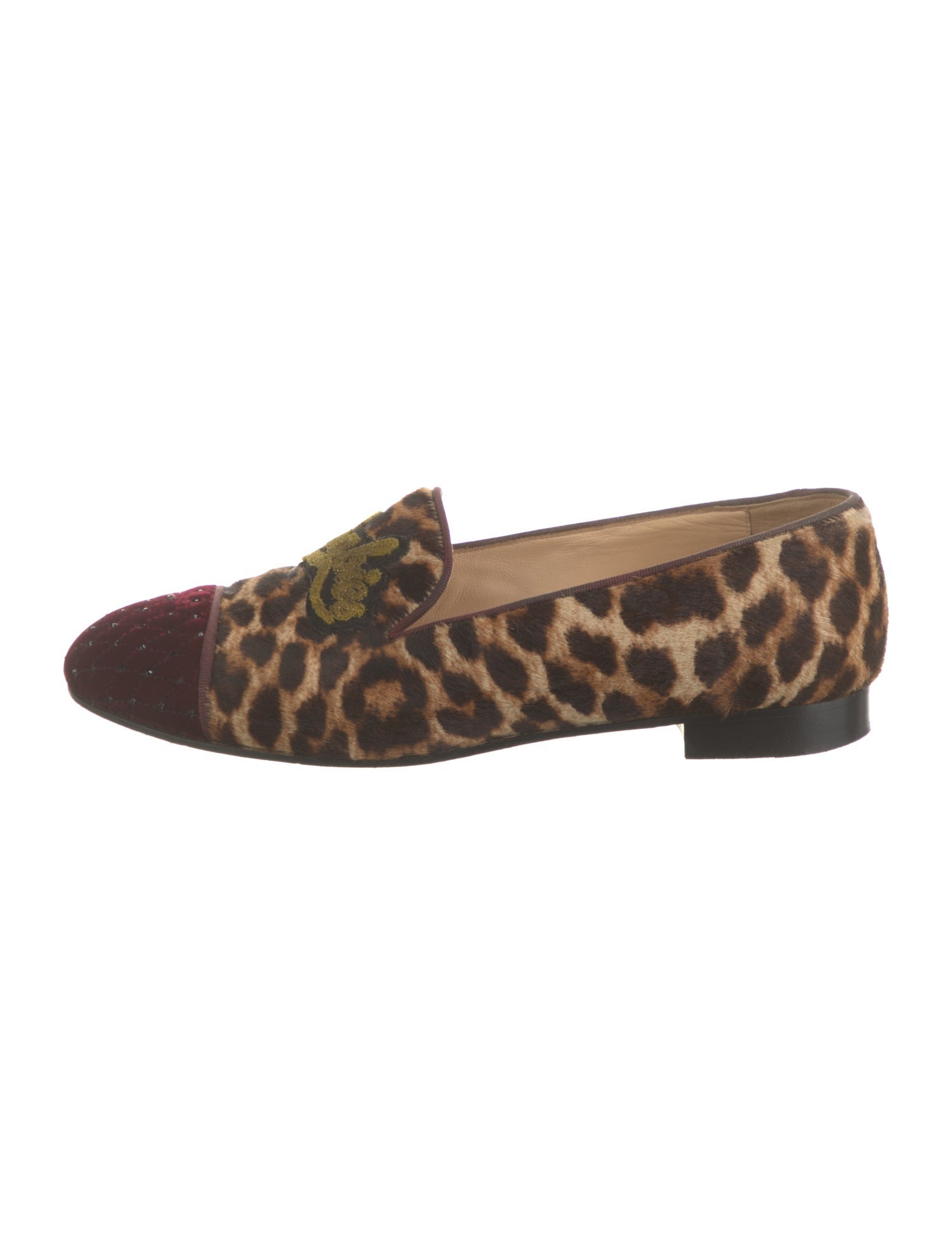 Christian Louboutin Ponyhair Animal Print Loafers