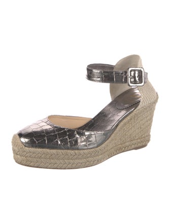 Christian Louboutin Amelina 90 Embossed Leather D'Orsay Pumps