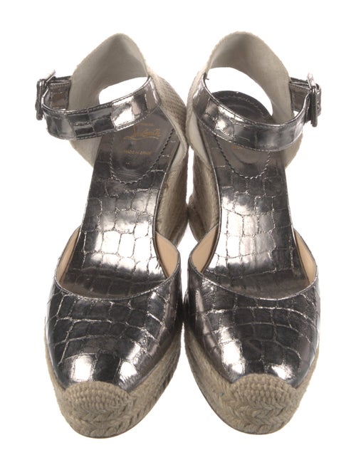 Christian Louboutin Amelina 90 Embossed Leather D'Orsay Pumps