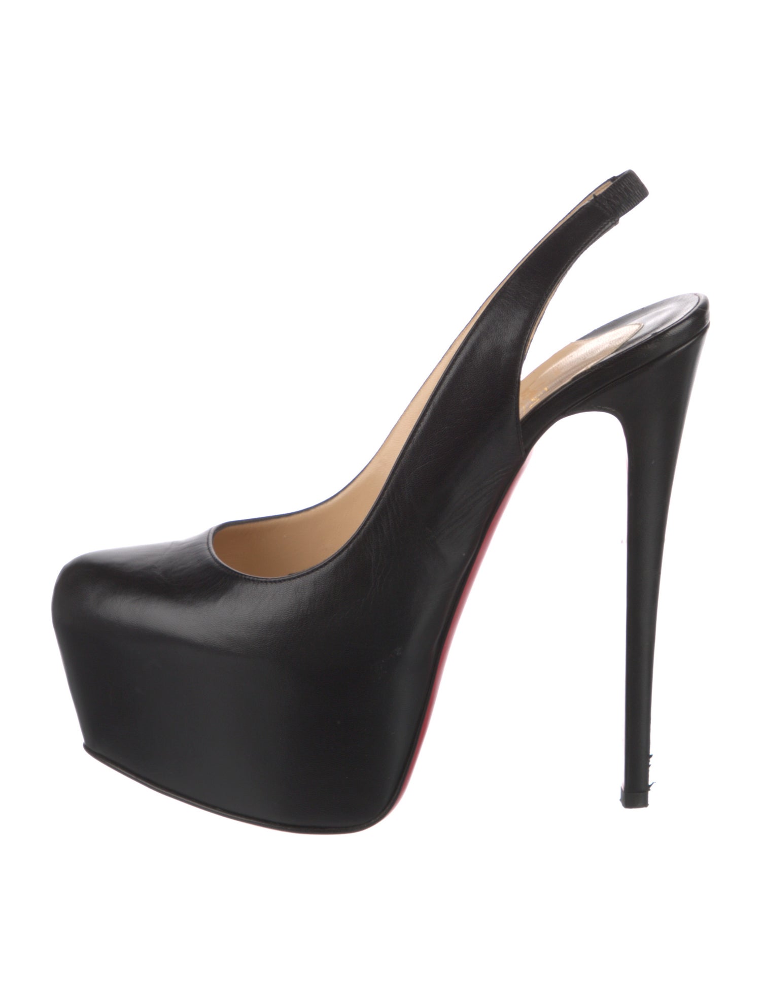 Christian Louboutin Leather Slingback Pumps