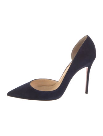 Christian Louboutin Suede D'Orsay Pumps