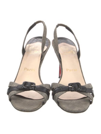 Christian Louboutin Printed Slingback Sandals