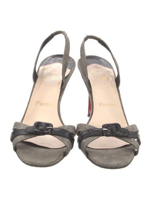 Christian Louboutin Printed Slingback Sandals