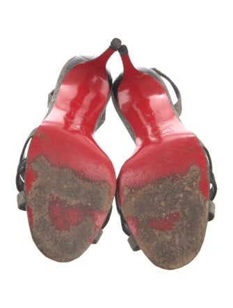 Christian Louboutin Printed Slingback Sandals