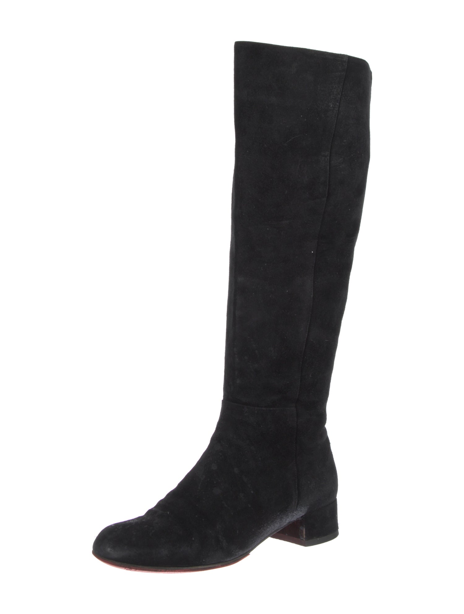 Christian Louboutin Suede Riding Boots