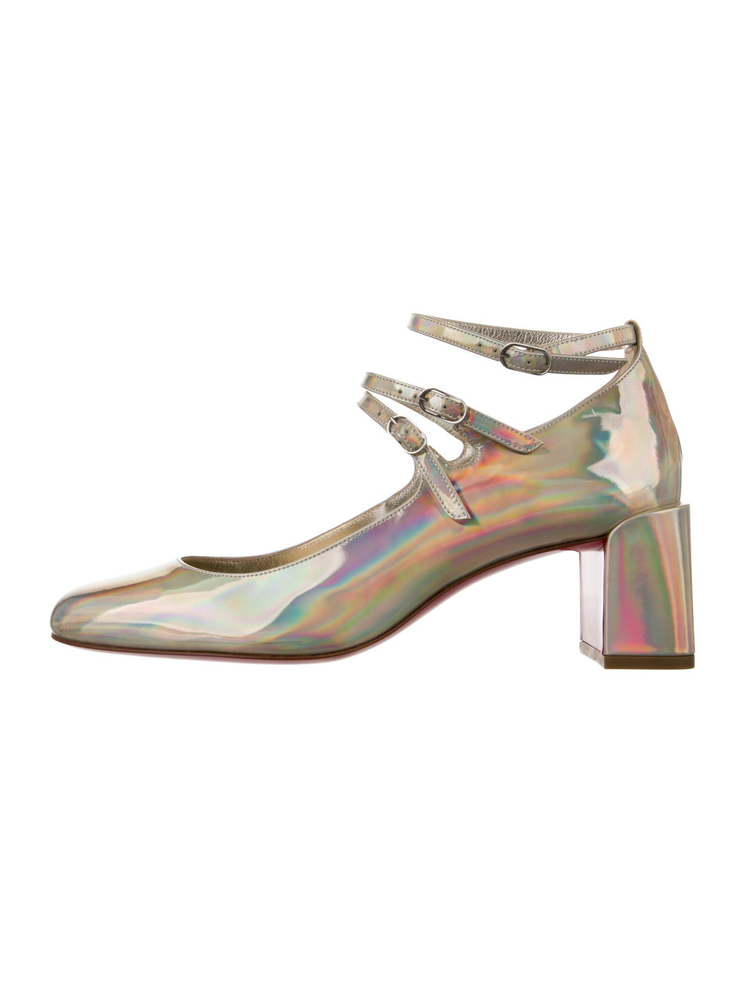 Christian Louboutin Patent Leather Slingback Pumps