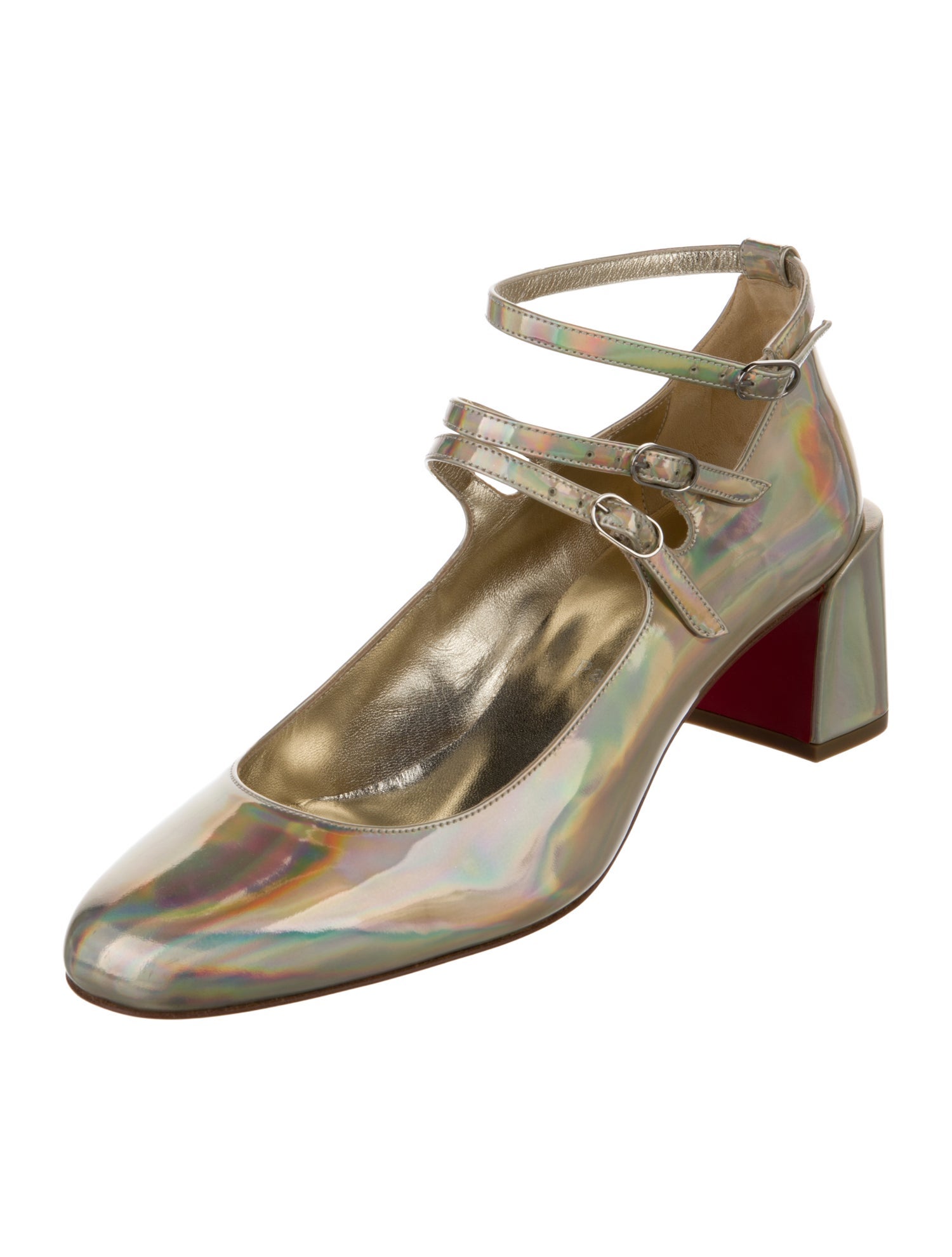 Christian Louboutin Patent Leather Slingback Pumps